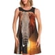 thumbnail image 1 of Disketp Elephant Sunset in Kenya para Vestido sin Mangas para Mujeres, Vestidos de Verano para Mujeres, Casual y Holgado para la Playa, 1 of 7
