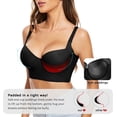 thumbnail image 4 of Push Up Bras for Women Corset Top Bustier Padded Underwire Bra Add One Cup, 4 of 6