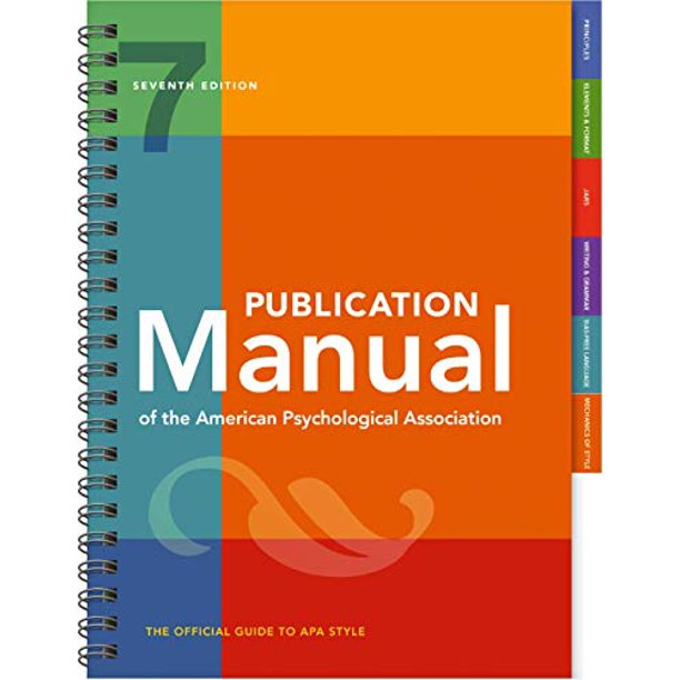 Publication Manual of the American Psychological