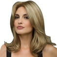 thumbnail image 2 of Bradem Women's Short Wavy Glueless Wig&nbsp;- Rose Human Hair Front Net, Gold Color, 2 of 4