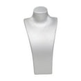 thumbnail image 2 of Expositor de busto para collares, soporte de maniquí para collares, elegante estante de almacenamiento, organizador de joyas de cuero sintético para 14 cm x 7 cm x 27 cm, 2 of 10
