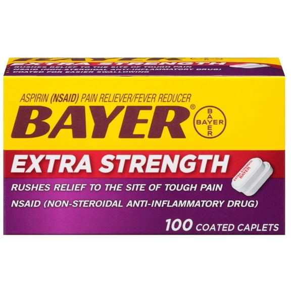 Bayer Ex Strength 500mg C Size 100ct Bayer Extra Strength 500 Mg 100ct, 3-Pack
