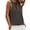 Grey, variant on Women’S Open Back Twist Sleeveless Tank Top, Casual Solid Round Neck Loose Fit Top, Lightweight Polyester, 1pc, Sizes S To XXXL
