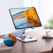 Cell Phone Stand, Adjustable Angle Folding Cell Phone Stand, Desktop Tablet Stand, Compatible with All Mobile Phones, Tablets for Home Travel Office