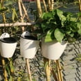 thumbnail image 3 of Decodeary 7piece Easy Installation Wall Hanging Plastic Planters For And Versatile pink 110, 3 of 6