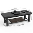 thumbnail image 5 of 80 Inches Table with PU Leather, Esthetician Bed with Metal Frame,Professional Facial Bed for Beauty Salon, Physical Therapy, Tattoo Parlor,Black, 5 of 9