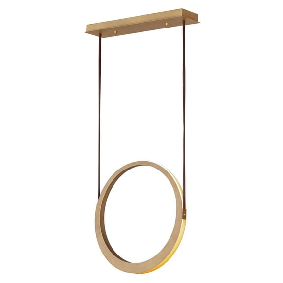 ET2 Tether 1-Light LED Pendant - Natural Aged Brass - E24081-NAB