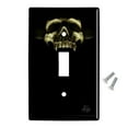 thumbnail image 2 of Shadow Skull Monster Horns Fantasy Plastic Wall Decor Toggle Light Switch Plate Cover, 2 of 4