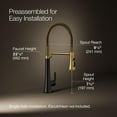 thumbnail image 3 of KOHLER 23765-BMB Tone Semi Professional Kitchen Faucet, Matte Black Moderne Brass, 3 of 9