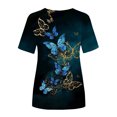thumbnail image 5 of Aloohaidyvio Sports Tops for Women,Womens Fashion Tops Printe Casual Loose Fit Tee Shirts Blouse, 5 of 5