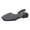 Grey, variant on Rokment Metallic Glitter Closed Toe Mules Slingback Dressy Sandals for Women Stylish Casual Square-Toe Chunky Low Heels Slip on Walking Loafers Summer Fall Flat Dress Shoes Gold Size 6