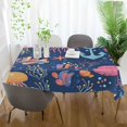 thumbnail image 3 of Yayeee Tablecloths 60" x 90" Rectangle Wrinkle Resistant Party Table Cover, Pink Jellyfish, 3 of 8