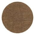 thumbnail image 3 of Unique Loom Solid Shag Collection Area Rug (7' 1" Round Sandy Brown), 3 of 7