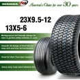 thumbnail image 3 of Set 4 WANDA Zero-Turn Lawn Mower Turf Tires 13x5-6 Front & 23x9.5-12 Rear /4PR -13080/13047, 3 of 7