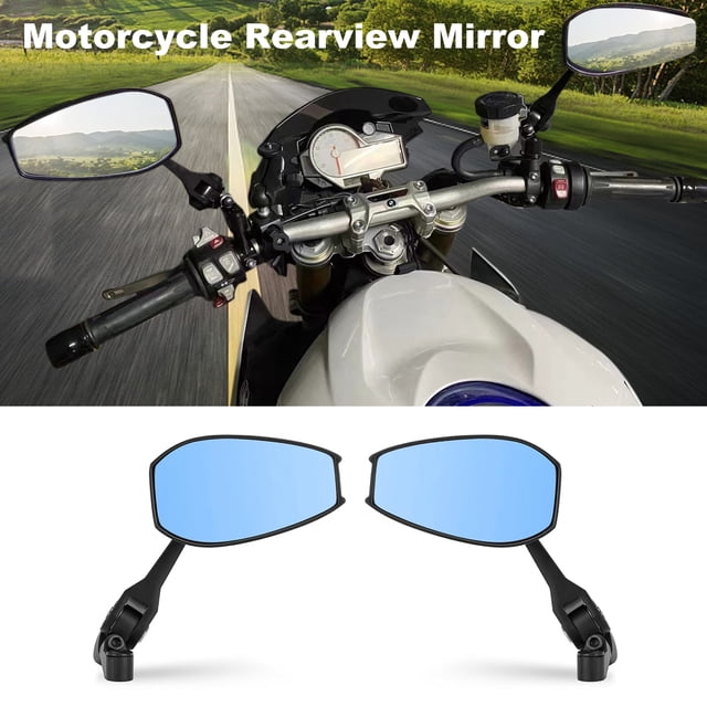 Mirror Par De Motocicletas Retrovisor Mirror Universal Con Una Base De Aluminio Eléctrico De Aluminio Anti-deslazzle Espejo De Inversión