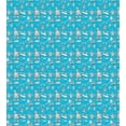 thumbnail image 2 of Ambesonne Ski Pattern Duvet Cover Set, Winter Doodle Snowboard, 2-Calking, Sky Blue and White, 2 of 2