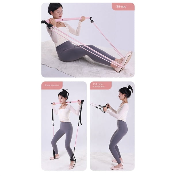 Juego de Cuerdas de Tensión, Equipo de Ejercicios de Yoga, Equipo de Fitness, Cuerda Elástica para el Hogar, Cuerda de Tensión para Tirar