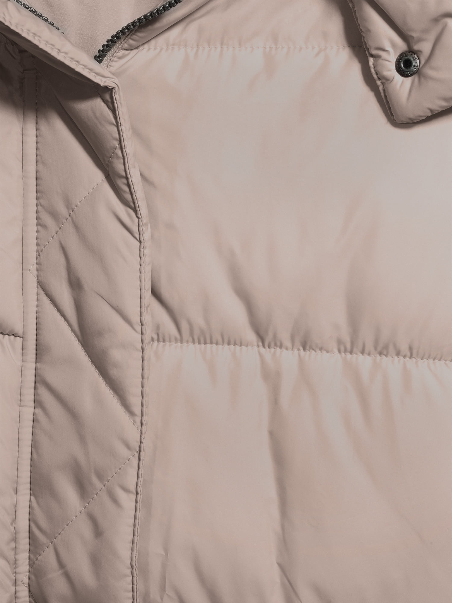 Lucky Brand Size Medium Missy Pillow Puffer Jacket Coat White