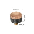 thumbnail image 2 of Unique Bargains 13mm Dia Screw on Pool Cue Tips Replacement Pool Stick Tips Accessories Brown 30 Pack, 2 of 5