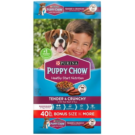 Purina Puppy Chow Tender & Crunchy Dry Dog Food (40