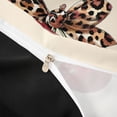 thumbnail image 4 of Erosebridal Cute Cherry Queen Duvet Cover Set for Girls, Leopard Print Bowknot Bedding, Black Reversible, 1 Duvet Cover and 2 Pillowcases (No Comforter), 4 of 5