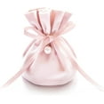 thumbnail image 1 of Bolsa de regalo de terciopelo rosa. Se utiliza como bolsa, bolsa de regalo de cumpleaños 13,5 x 10 cm (terciopelo simple), 1 of 5