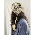 thumbnail image 5 of YooGuoGuo Multi-Purpose Vintage Four Seasons Hand Hook Flower Ear Cap, Beanie Bell hat, 5 of 6