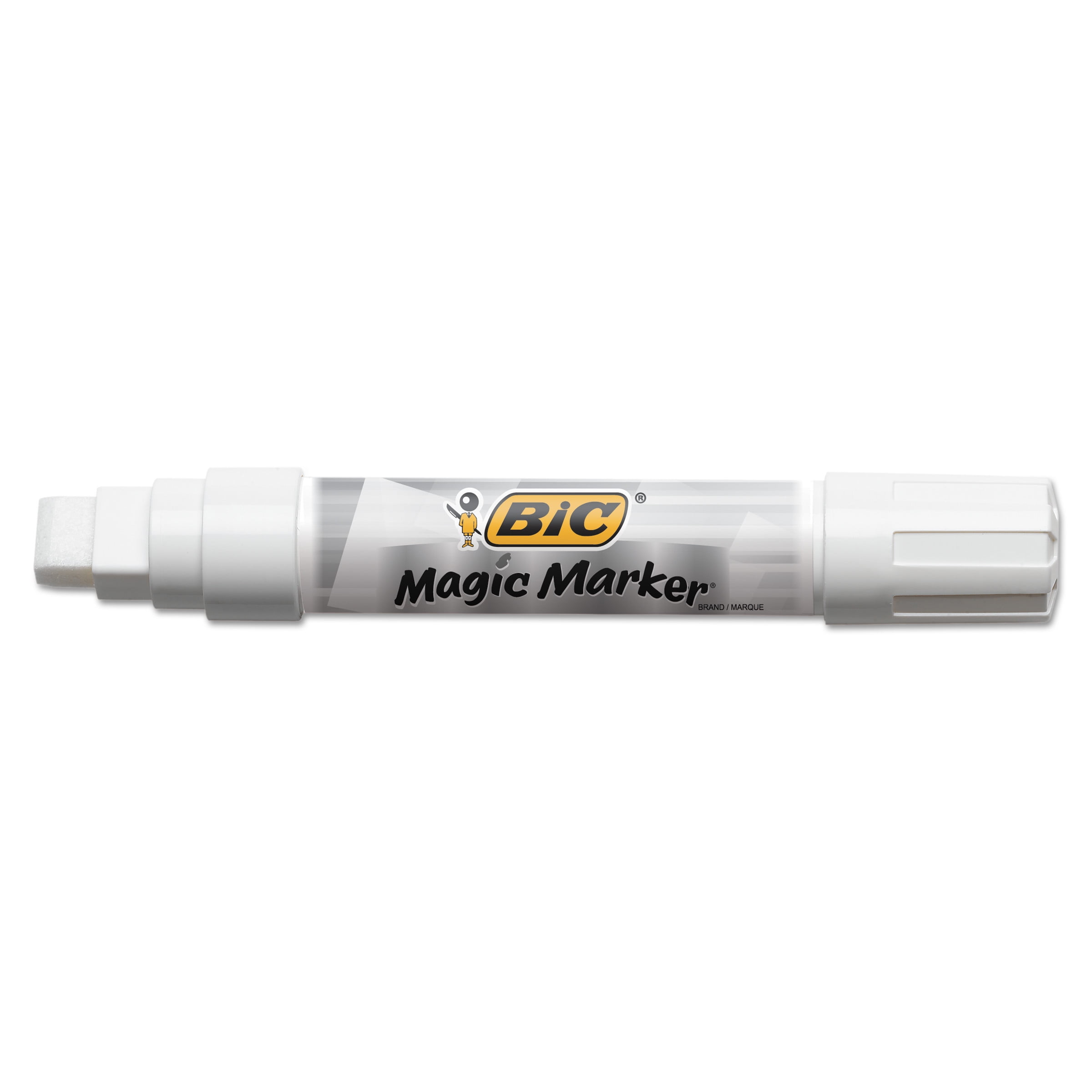 BIC Window Marker, Jumbo Chisel, White