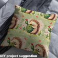 thumbnail image 2 of Homewish Cartoon Hedgehog Child Fabric by the Yard 1 Yard, Kawaii Mushroom Cactus Room Decor Fabric by the Yard, Green Plant Botanical Sewing Fabric, Microfiber Bedroom Decor, 2 of 6