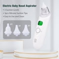 thumbnail image 3 of Aspirador nasal eléctrico para bebés Limpiador automático de succión nasal para bebés 3 niveles de s Abanopi  Aspirador nasal, 3 of 7