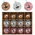 thumbnail image 4 of 12pcs Christmas Balls Christmas Tree Ornaments Ball Mirror Disco Ball Hanging Decoration Xmas Hanging Tree Pendants Home Decor, 4 of 4