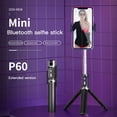 thumbnail image 3 of Perche à Selfie Sans Fil Bluetooth Mini Rotation 360 Perche à Selfie pour P60, 3 of 9