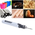 thumbnail image 4 of Cordless DIY Electric Engraving Pen, 3 Levels Speed USB Engraving Pen 4.2V 10W With Templates For Stone Silver, 4 of 8