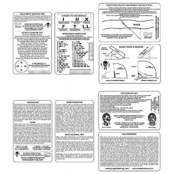 Esee ESEESURVCARD Eseesurvcard Survival Card Set