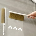 thumbnail image 1 of Cepillo para polvo de mango largo, con agarre antideslizante, ideal para muebles y alfombras, ideal para ventanas altas y esquinas de techos, ideal para quitar pelusas de sofás, camas,, 1 of 7