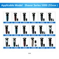 thumbnail image 3 of 3-Pack SH50/52 Replacement Heads for Philips 5000 Series (S5xxx, AT7xx, AT8xx, PT7xx, PT8xx) Electric Shaver,Compatible with S5210 S5370 S5660., 3 of 7