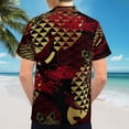 thumbnail image 6 of High Quality Hawaiian Shirts for Men Short Sleeve Aloha Beach Shirt Floral Summer Casual Button Down Shirts Blouses YDZLYV, 6 of 7