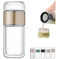thumbnail image 1 of Tryteava Glass Infuser, 2025 Upgraded 3-In-1 Smart Tea Infuser, Try Teava Tea Infuser With Lid, Hot Or Cold Ready, Flip & Brew Design, for Blooming & Loose Leaf Tea & Coffee, 1 of 8