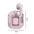 thumbnail image 2 of Auriculares inalámbricos Auriculares digitales transparentes 5.3 compatibles con Bluetooth (rosa) Ndcxsfigh Para estrenar, 2 of 5