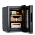 thumbnail image 3 of EastVita Cigar Humidor Cabinet 100 Count, 3 in 1 18L Electric Humidor with Hygrometer, Humidifier, Cooling Fan & Spanish Cedar Lining, Lights Control System, Desktop Multi Large Drawers, 3 of 8