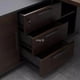 thumbnail image 5 of Dark Wood Reception Office Desk L Shaped Vanity Home Drawers Computer Desks Gaming Conference Study Mesa Escritorio Furniture My Lux Decor Round, 5 of 31