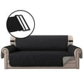 thumbnail image 4 of SHANNA Sofa Covers for 3 Cushion Couch, Water Repellent Reversible Quilted Sofa Slipcovers, Non Slip Sofa Covers 3 Seater, Furniture Protector with Elastic Strap for Pets Kids Dog Cat, Black,3-Seater, 4 of 10