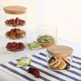thumbnail image 2 of Caja de almacenamiento de alimentos con tapa de vidrio contenedor de polvo de mantenimiento fresco olla sellada multifuncional hogar restaurante Organizadores de utensilios de cocina 12*12*8cm Ounissouiy HA066917-02, 2 of 6