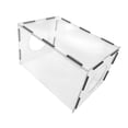 thumbnail image 2 of Grinding Dust Box Polishing Dust Hood Dust Shroud Cover Dry Grinding Dust Cover with 2 Holes Dust Cage Transparent for Sculpturing Polishing, 2 of 9