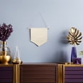 thumbnail image 4 of CATIEBYE 3Pcs Large Beige Canvas Banner Wall Hanging with Rope for Home Decor and Pin Display Organizer, 4 of 8