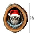 thumbnail image 3 of Beautynvta Forest Animal Christmas Ornaments, 3.15'' Cute Christmas Owl in Tree Hole Ornaments for Christmas Tree, Personalized Acrylic Hanging Ornament, Gifts for Animals Lovers, 3 of 4