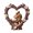 15cm, variant on Wooden Couple Heart Sculpture Romantic Wood Art Figurine Home Room Decor, Wedding Anniversary, Rustic Wedding Gifts for Husband Wife Boyfriend Girlfriend Meaningful Display Piece Keepsake