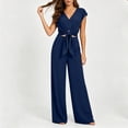 thumbnail image 4 of gbyLJF Womens 2 Piece Outfits Sleeveless Tank Top High Waisted Wide Leg Pant Loungewear Sets Summer Casual Tracksuit, 4 of 6