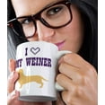 thumbnail image 5 of Custom Coffee Mug 11 Ounces I Love My Weiner Dog Lover Pet Ceramic Tea Cup Personalized Text Here, 5 of 7