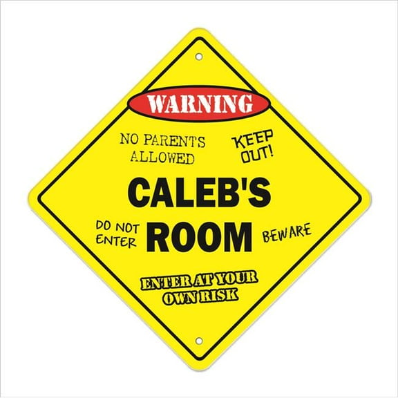 SignMission X-Calebs Room 12 x 12 in. Calebs Room Crossing Zone Xing Sign